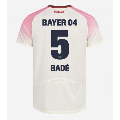 Stroje piłkarskie Bayer Leverkusen Loic Bade #5 Koszulka Wyjazdowej 2025-26 Krótki Rękaw